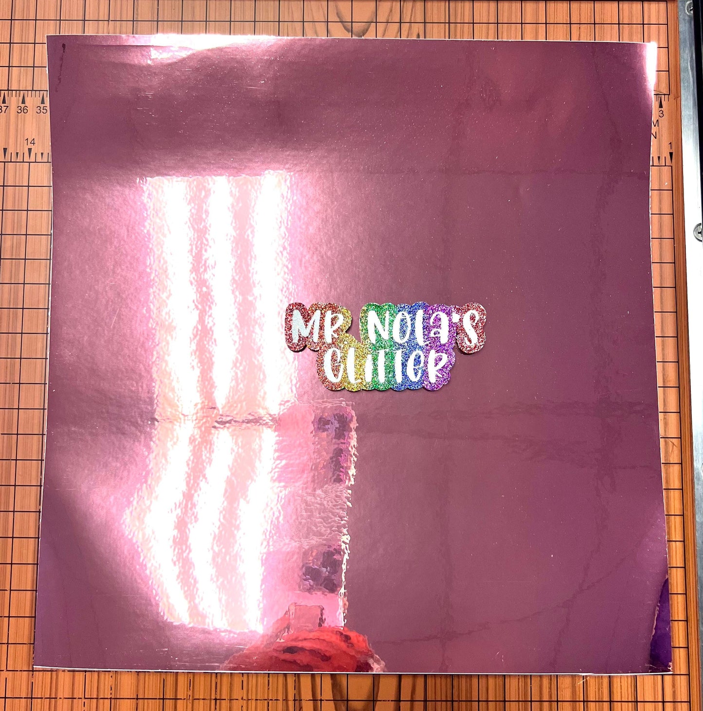 Rose Chrome Adhesive Vinyl 12x12