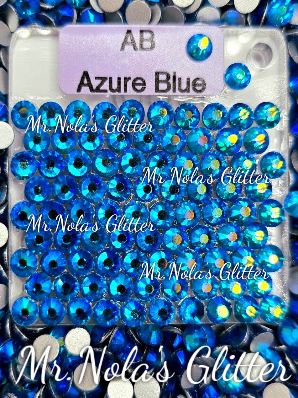 MNG Rocks Capri AB/ AB Azure Blue Glass Rhinestone