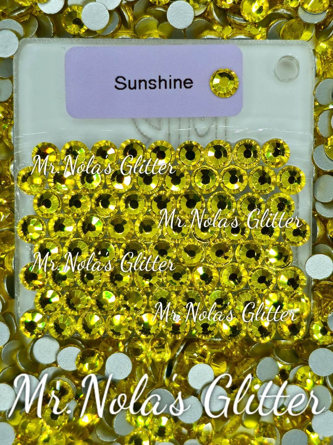 MNG Rocks Citrine/  Sunshine Glass Rhinestone