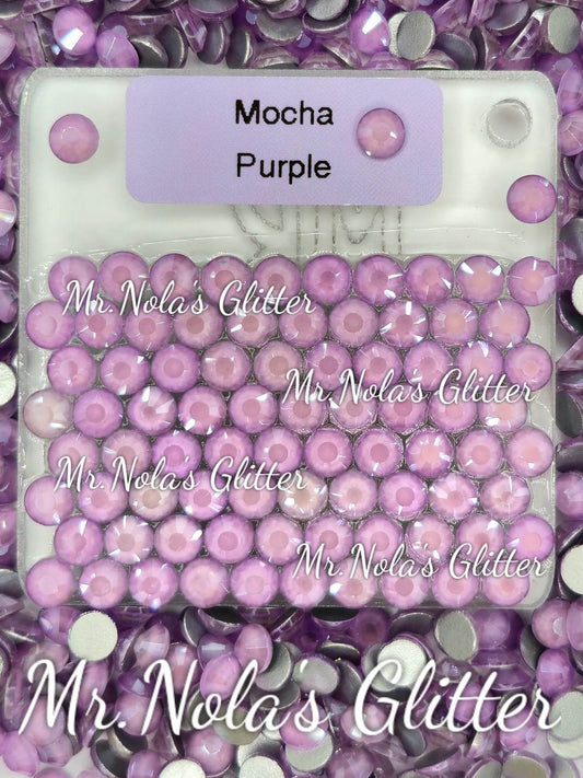 MNG Rocks Mocha Purple Glass Rhinestone