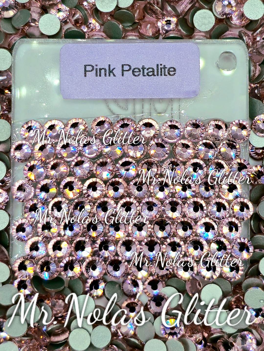 MNG Rocks Light Pink/Pink Petalite Glass Rhinestones