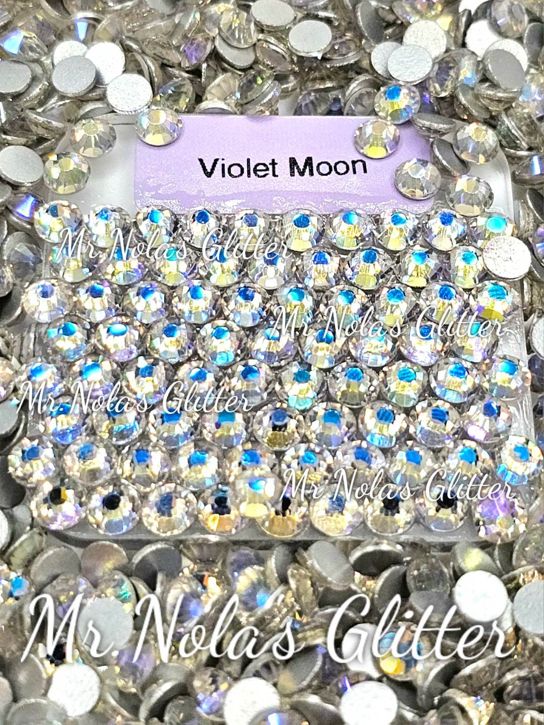 MNG Rocks Violet Moon/ Blue Moon Glass Rhinestone