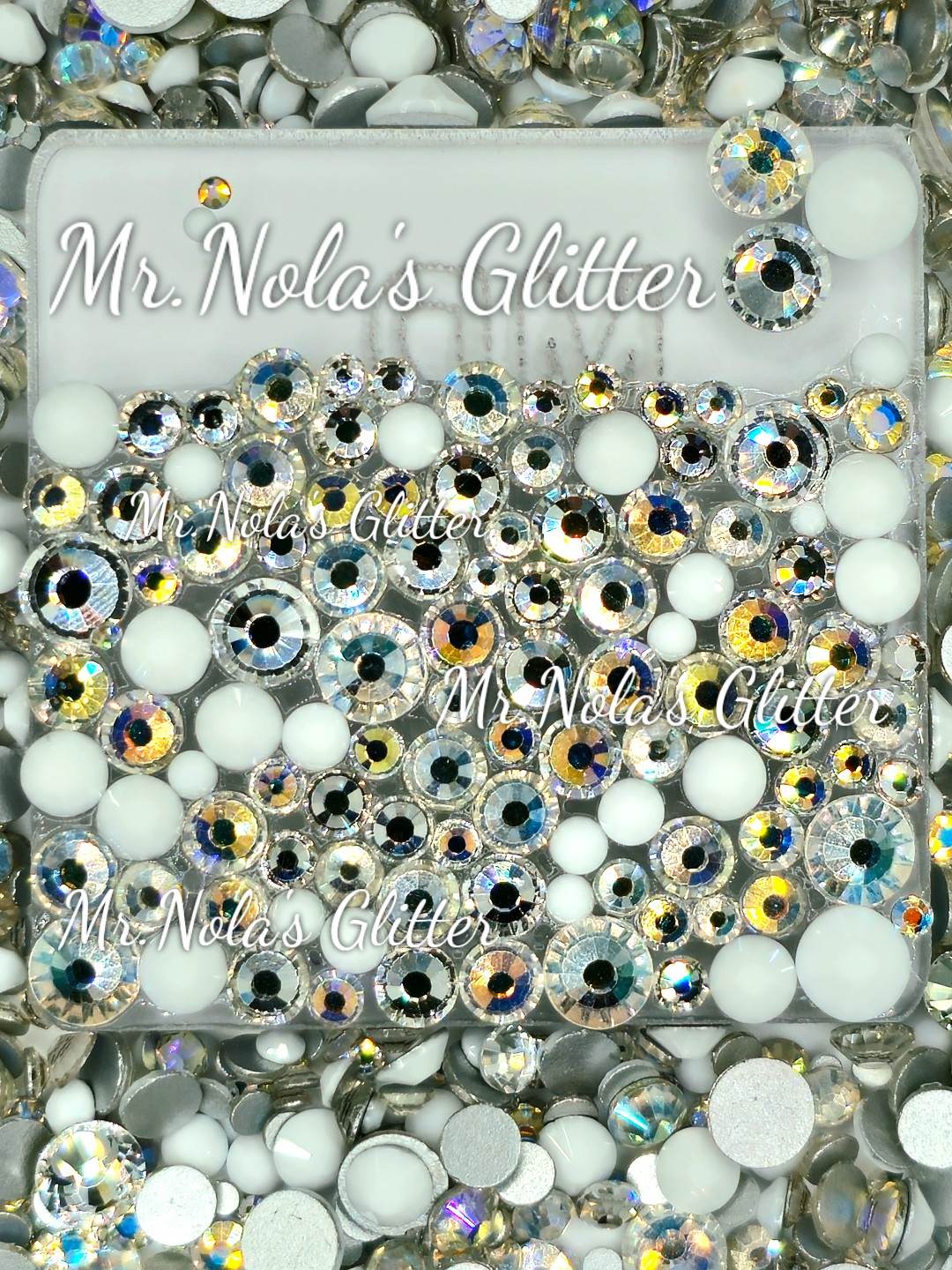 MNG Rocks Exclusive Custom Glass Mix "White Wedding"