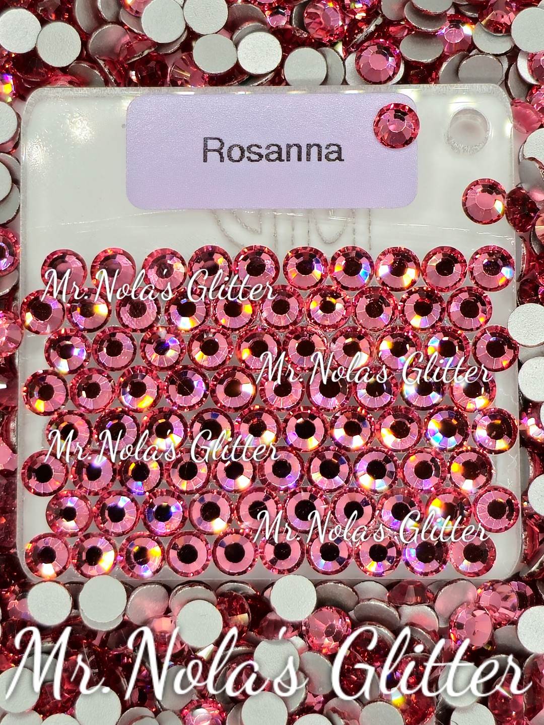 MNG Rocks Rose/ Rosanna Glass Rhinestones