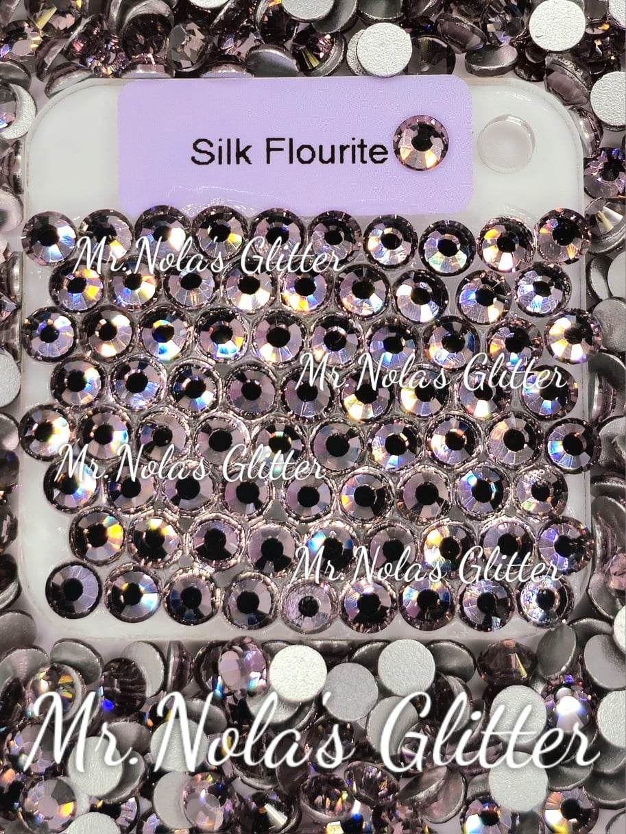 MNG Rocks Silk Light/ Silk Flourite Glass Rhinestones