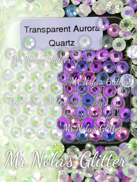 MNG Rocks Transparent Aurora Quartz Glass Rhinestone