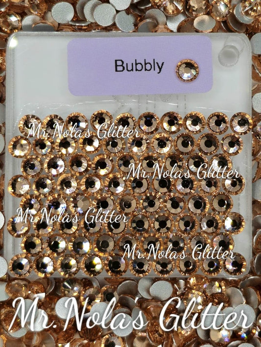 MNG Rocks Champagne/Bubbly Glass Rhinestone