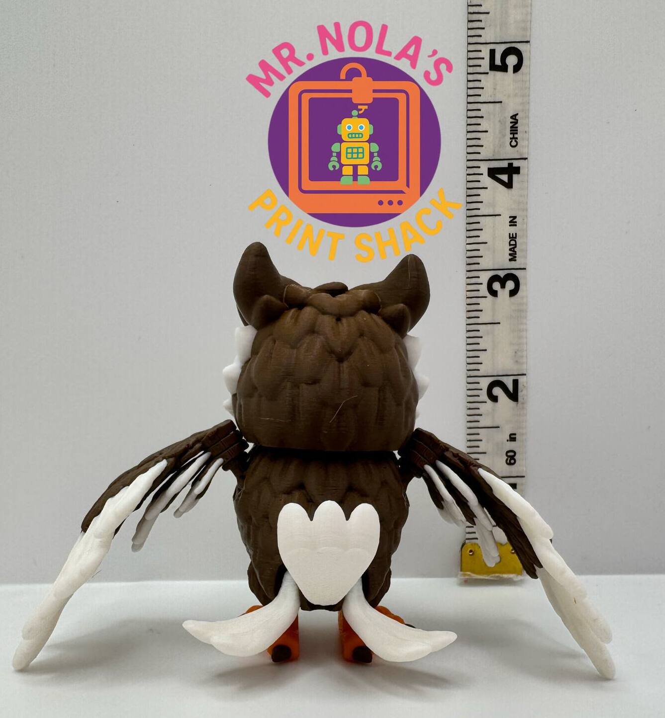 Print Shack  3D Printed Hootsworth’s Heir – The Watchful Owl Hatchling