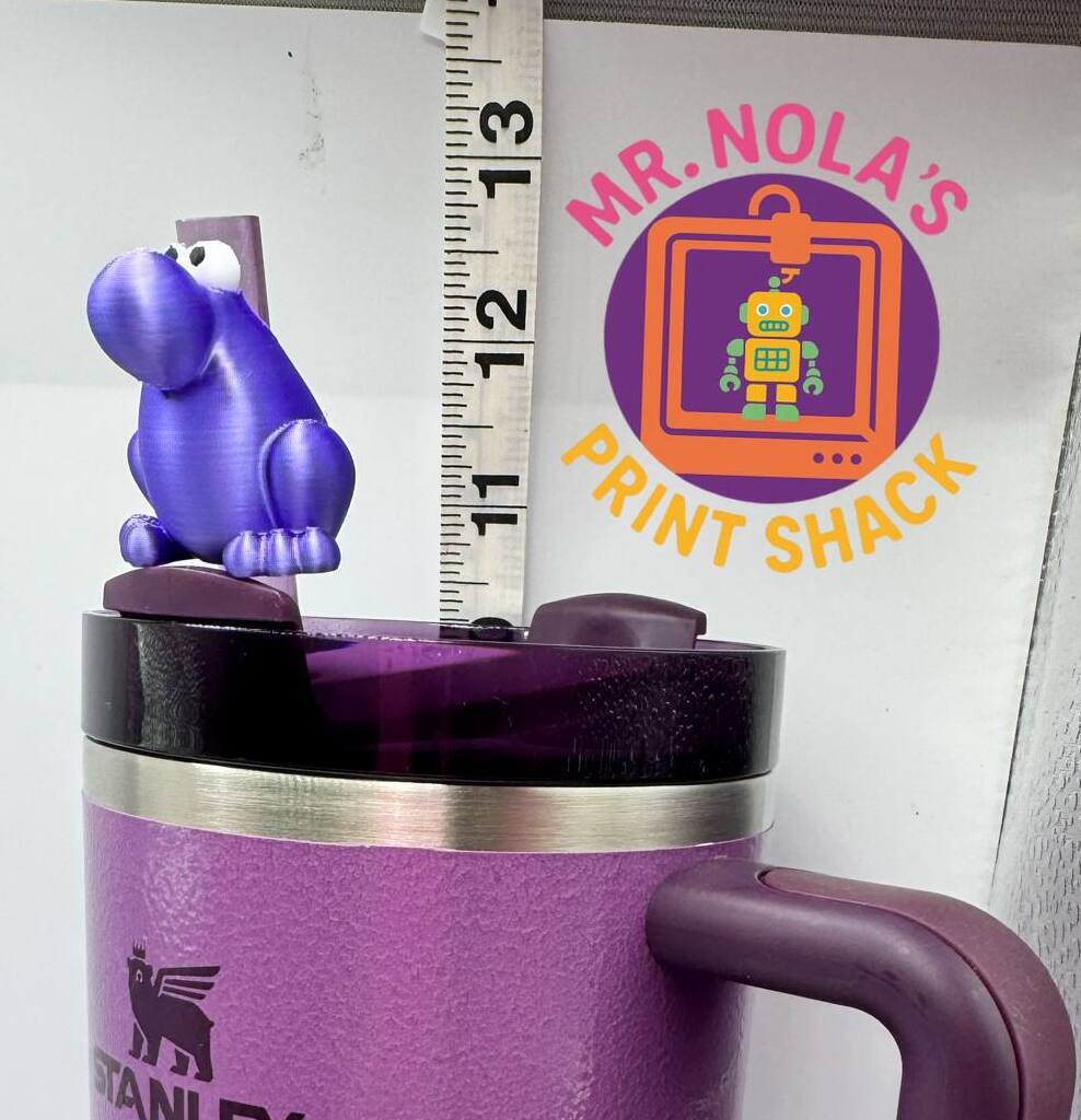 Print Shack  3D Candy Mascot Nerds Straw Topper