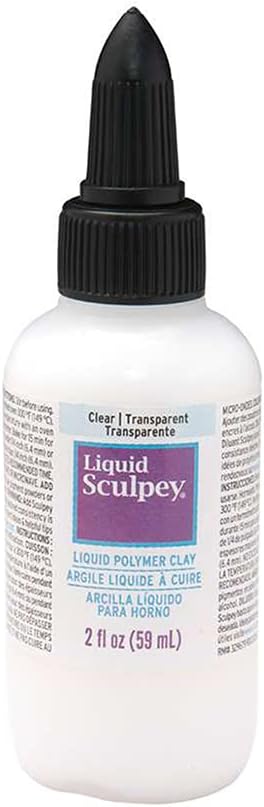 Polyform Liquid Sculpey Liquid Polymer Oven-Bake Clay, Traslucent, 2 oz. bottle