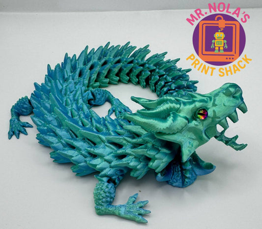 Print Shack  3D Printed Color Shift Chomps Dragon