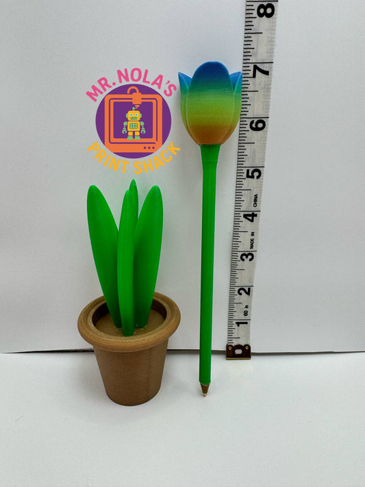 Print Shack  3D Printed Tulip Pen with Stand