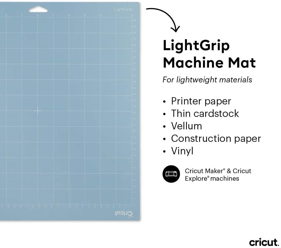 Cricut Light Grip Mat, 12"x12", 1 Mat