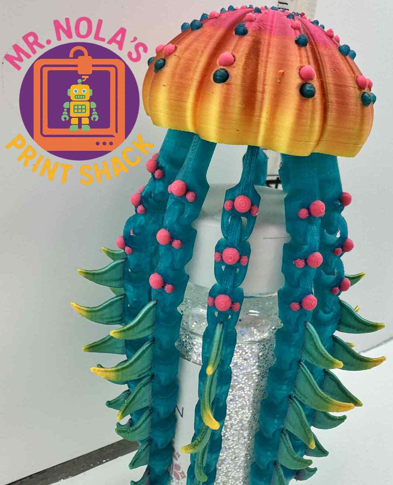Print Shack  3D Printed Tentaclique – Gilded Wing Academy Jelly Collection