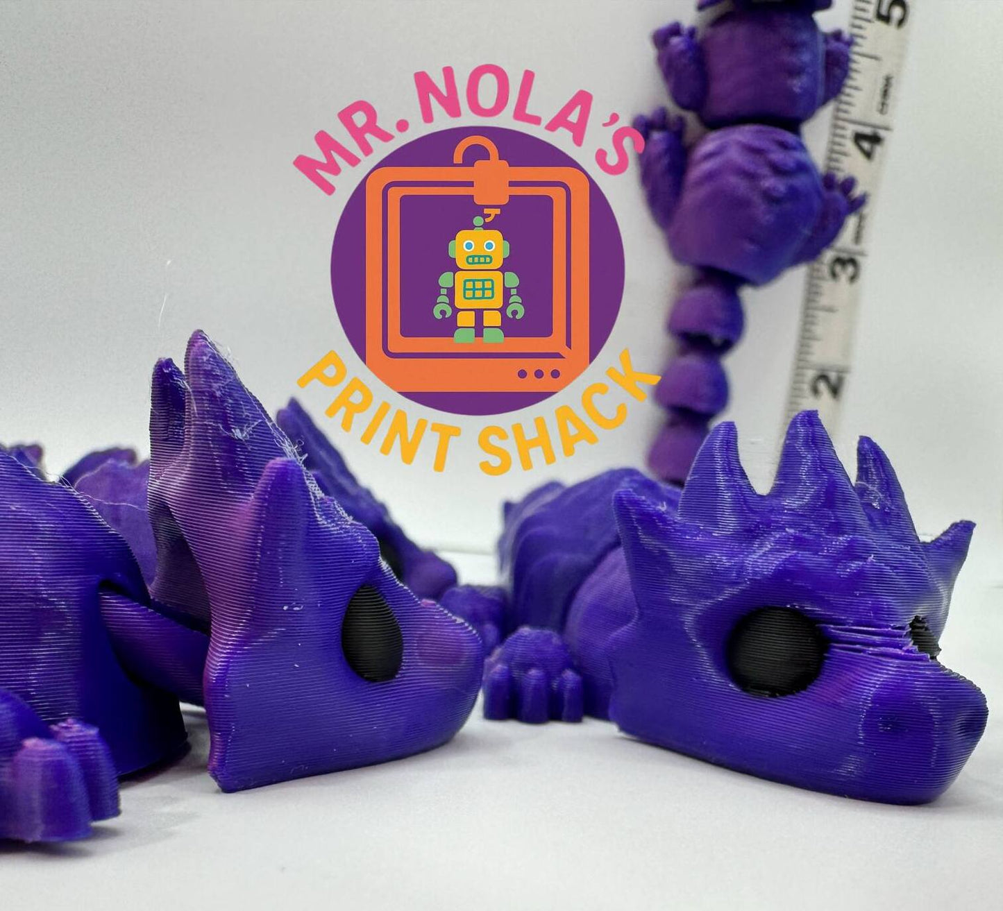 Print Shack  3D Printed Prince the Purple Dragon