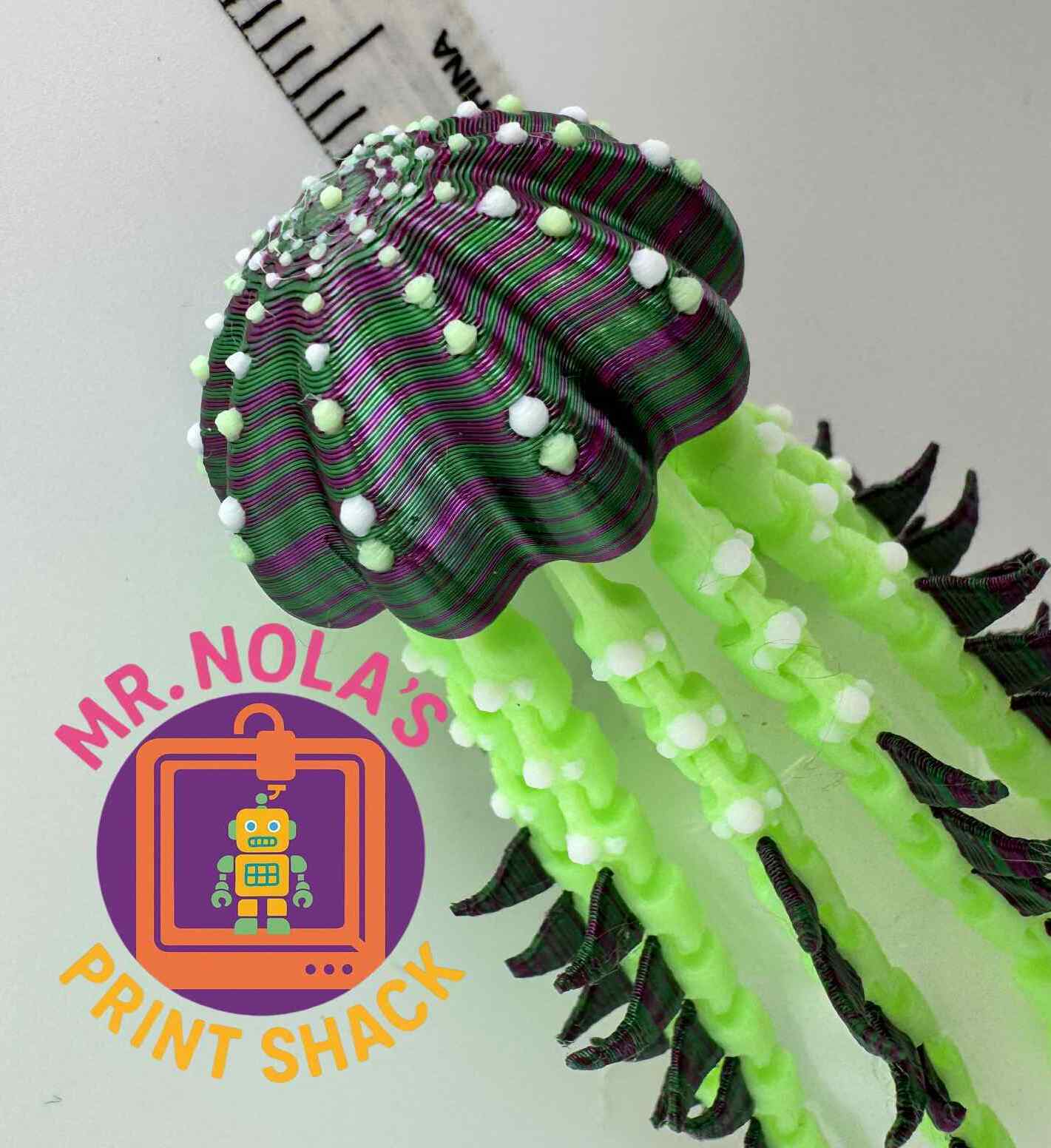 Print Shack  3D Printed Tentaclique – Gilded Wing Academy Jelly Collection