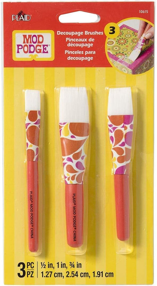 ModPodge Brush Set 3 Pack Set