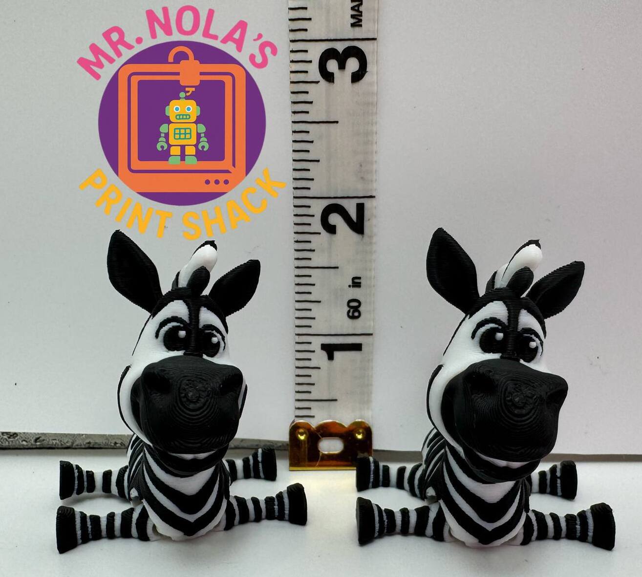 Print Shack  3D Printed Micro Zebra