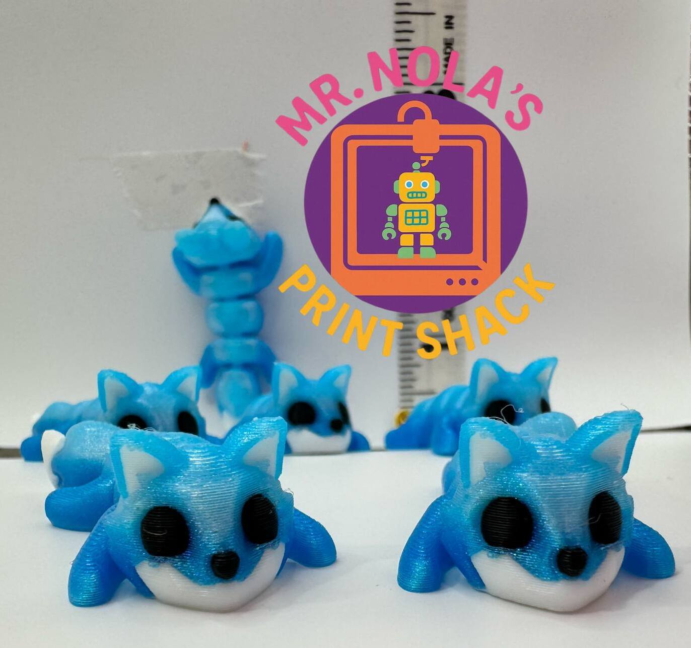 Print Shack  3D Printed Arthur the Arctic Fox