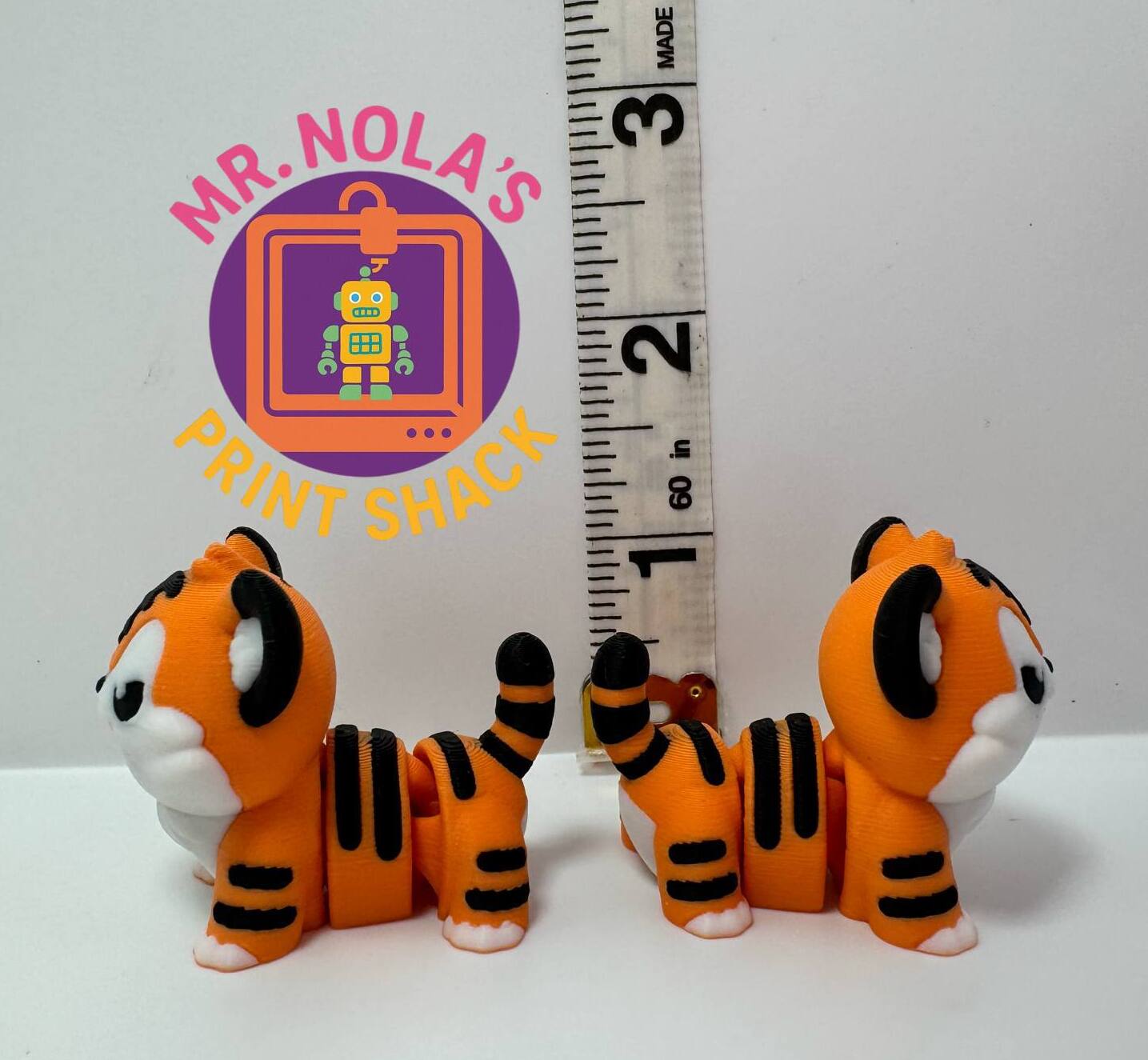Print Shack  3D Printed Terrell The Tiny Tiger