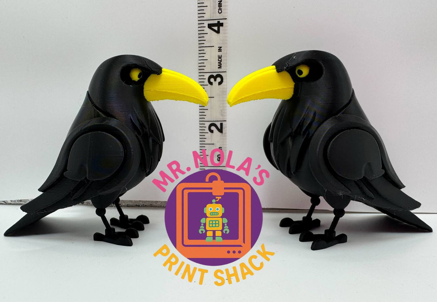 Print Shack  3D Printed Calvin The Catalyst Crow