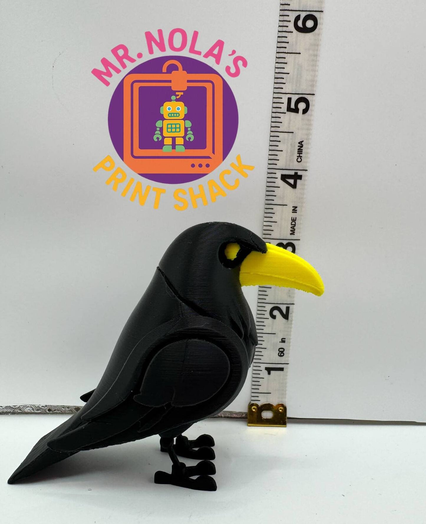 Print Shack  3D Printed Calvin The Catalyst Crow