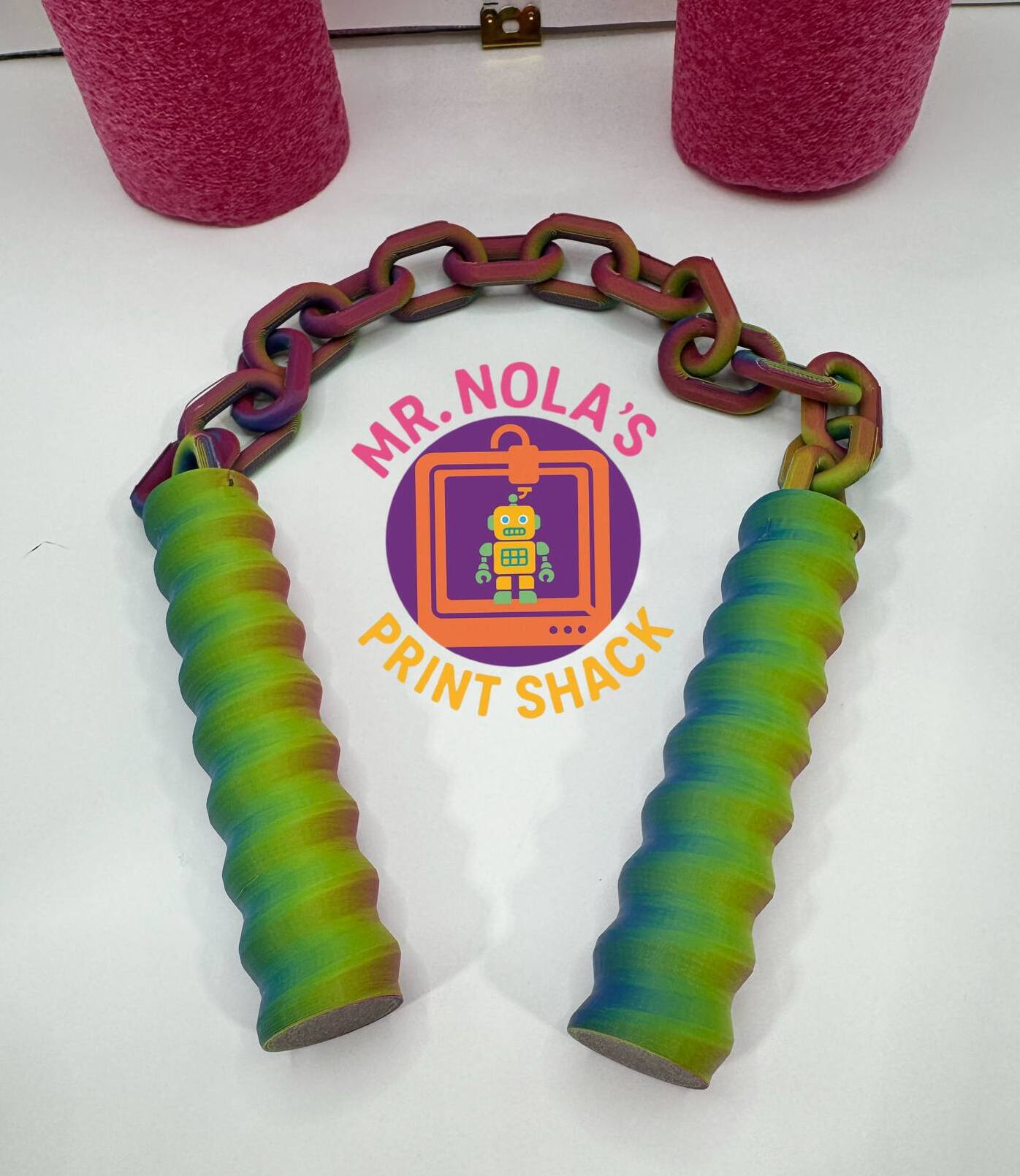 Print Shack  3D Printed Noodle-Nunchuck