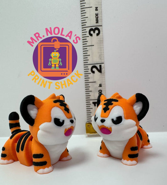 Print Shack  3D Printed Terrell The Tiny Tiger