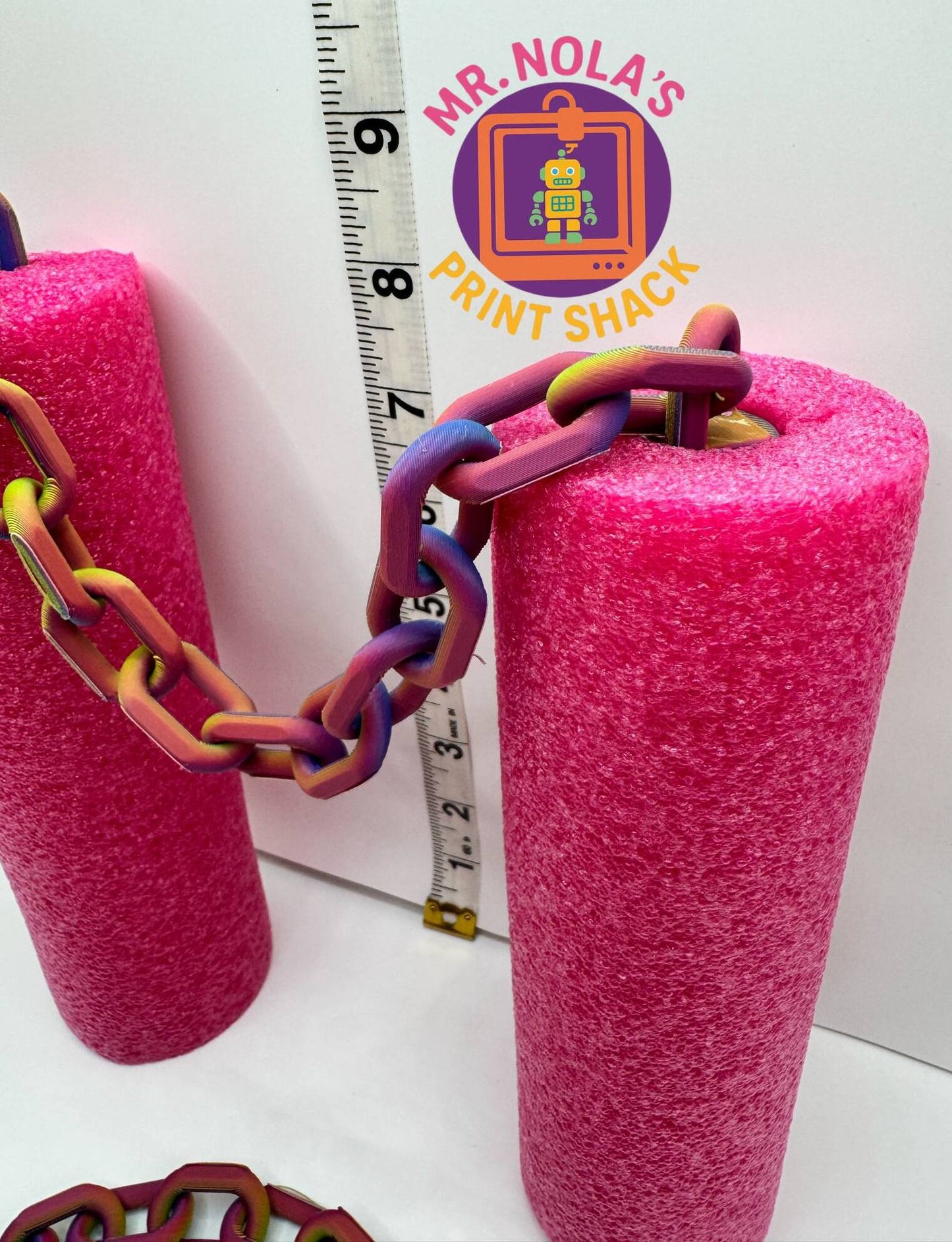 Print Shack  3D Printed Noodle-Nunchuck