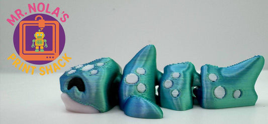 Print Shack  3D Printed Dotty The Whale Shark