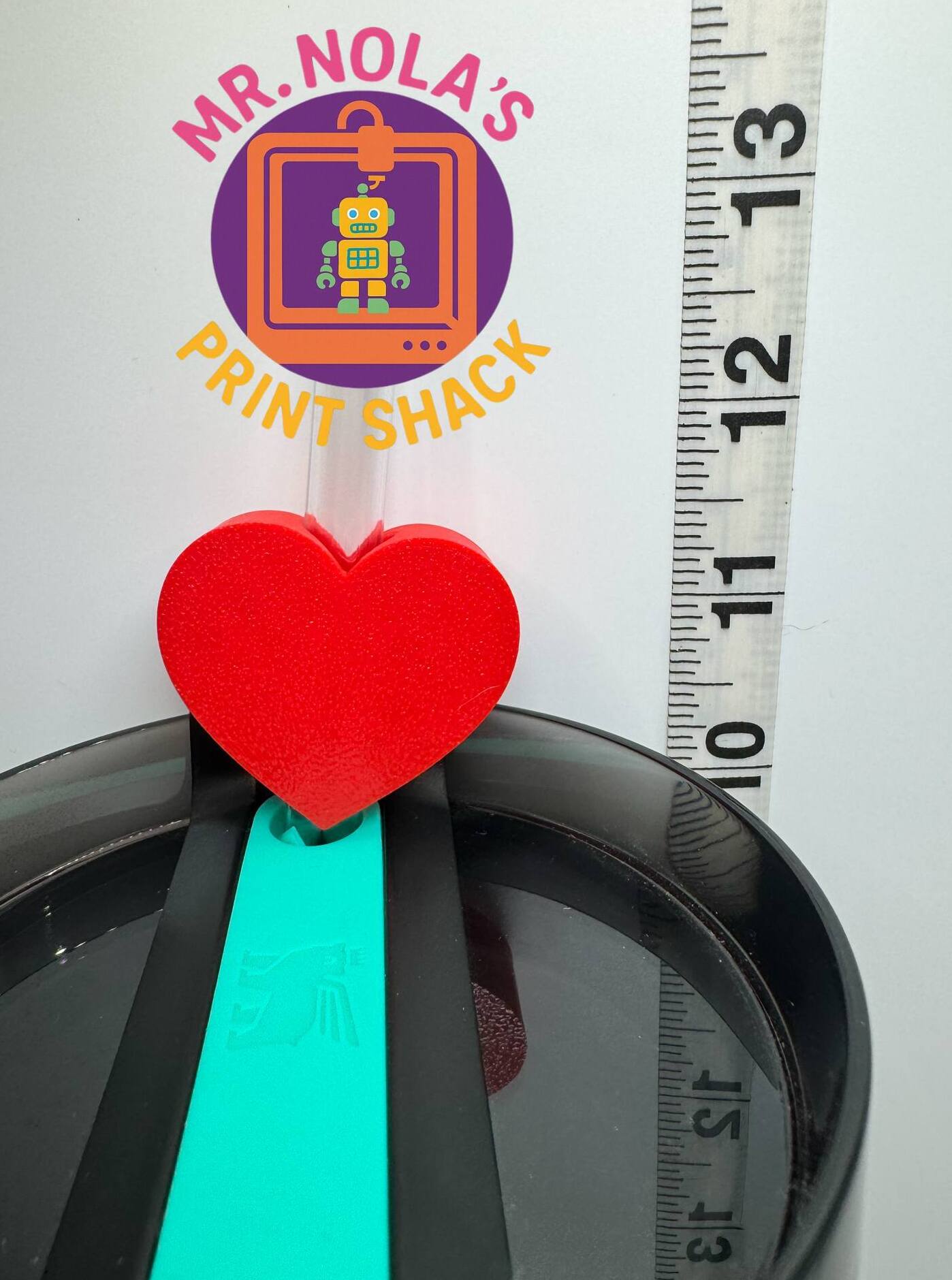 Print Shack  3D Printed Heart Straw Slippers