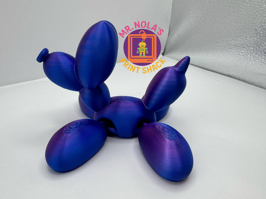 Print Shack  3D Printed Color Shifty Balloon Dog Sitter