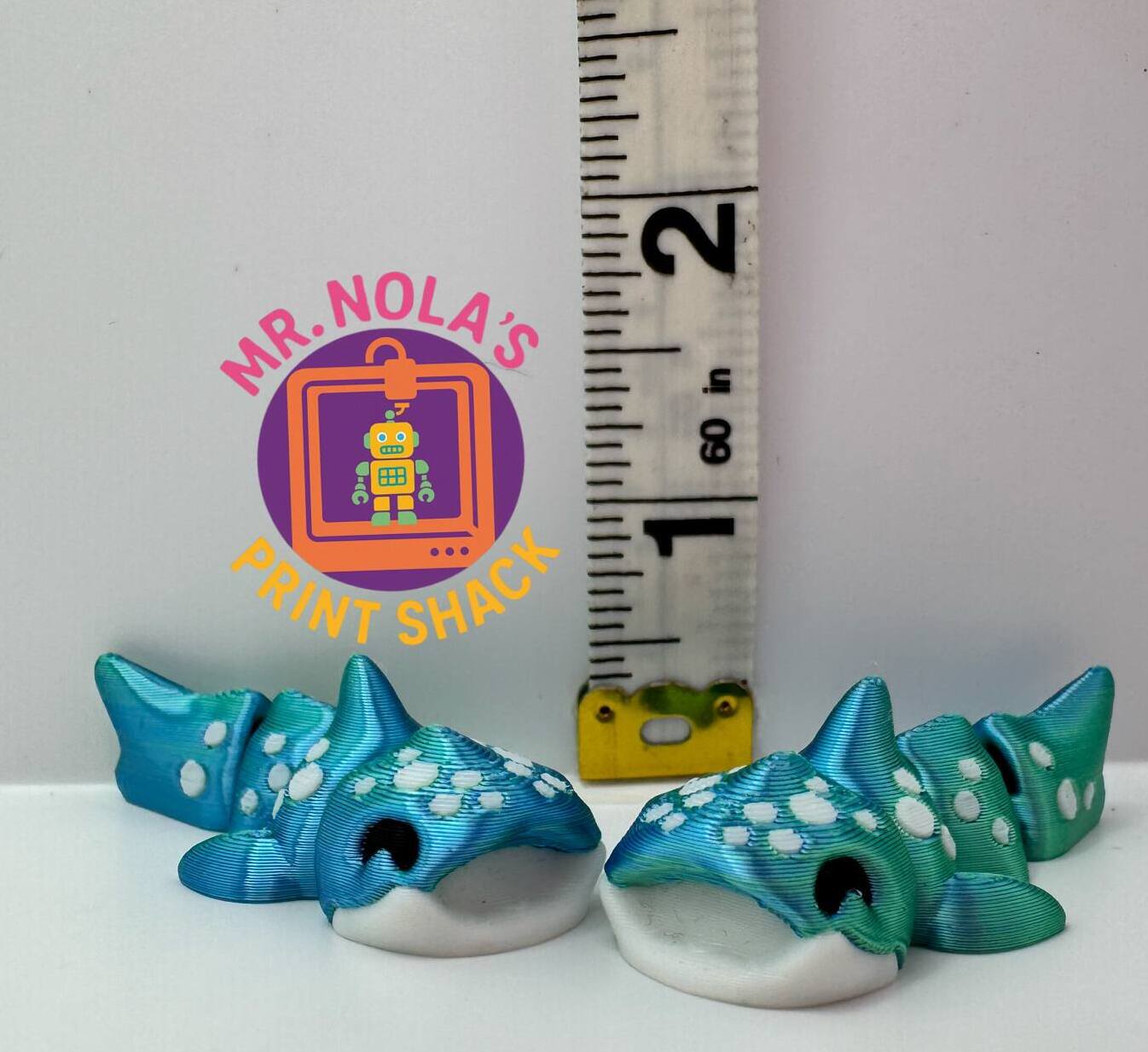 Print Shack  3D Printed Dotty The Whale Shark