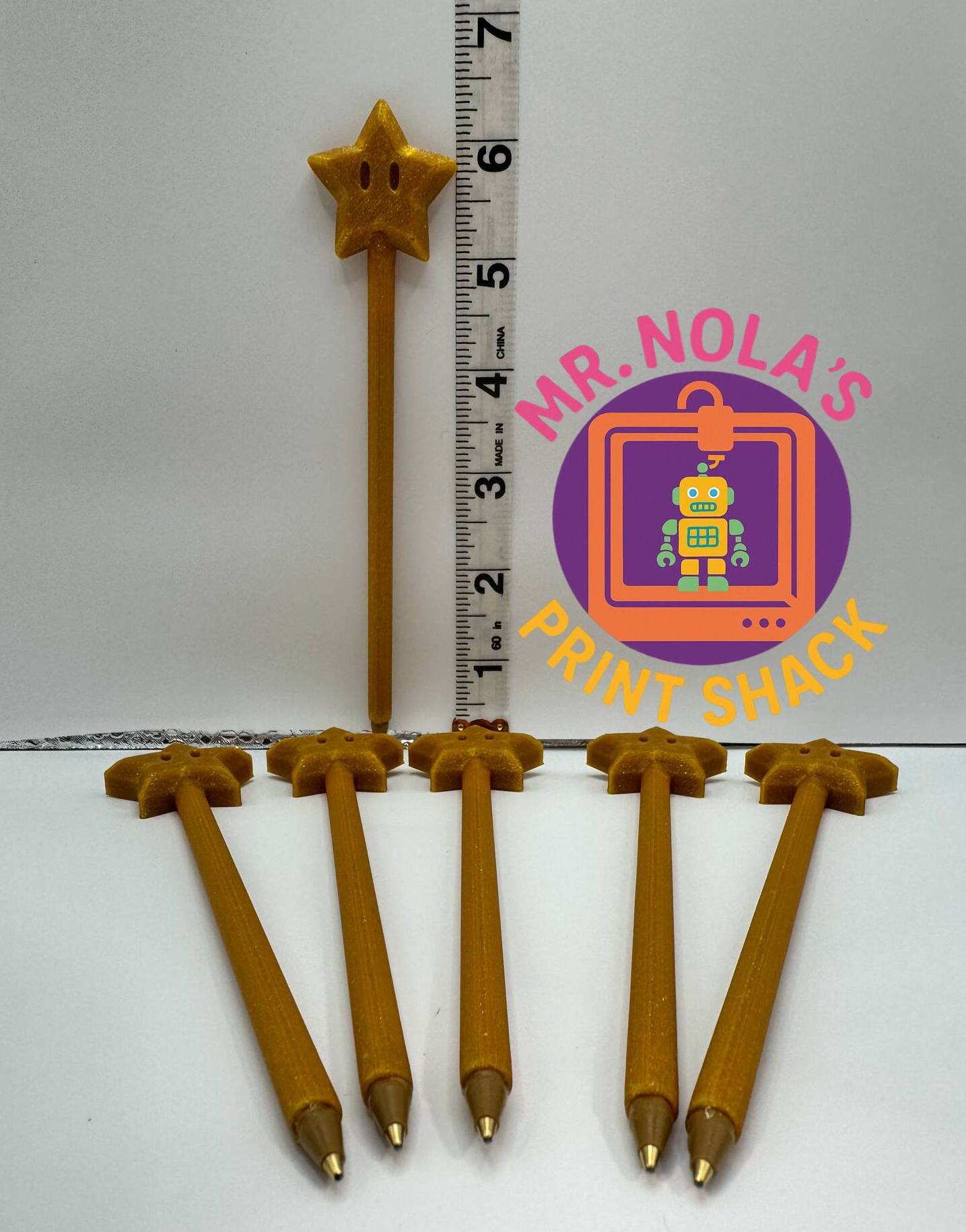 Print Shack  3D Printed Super Star Pen