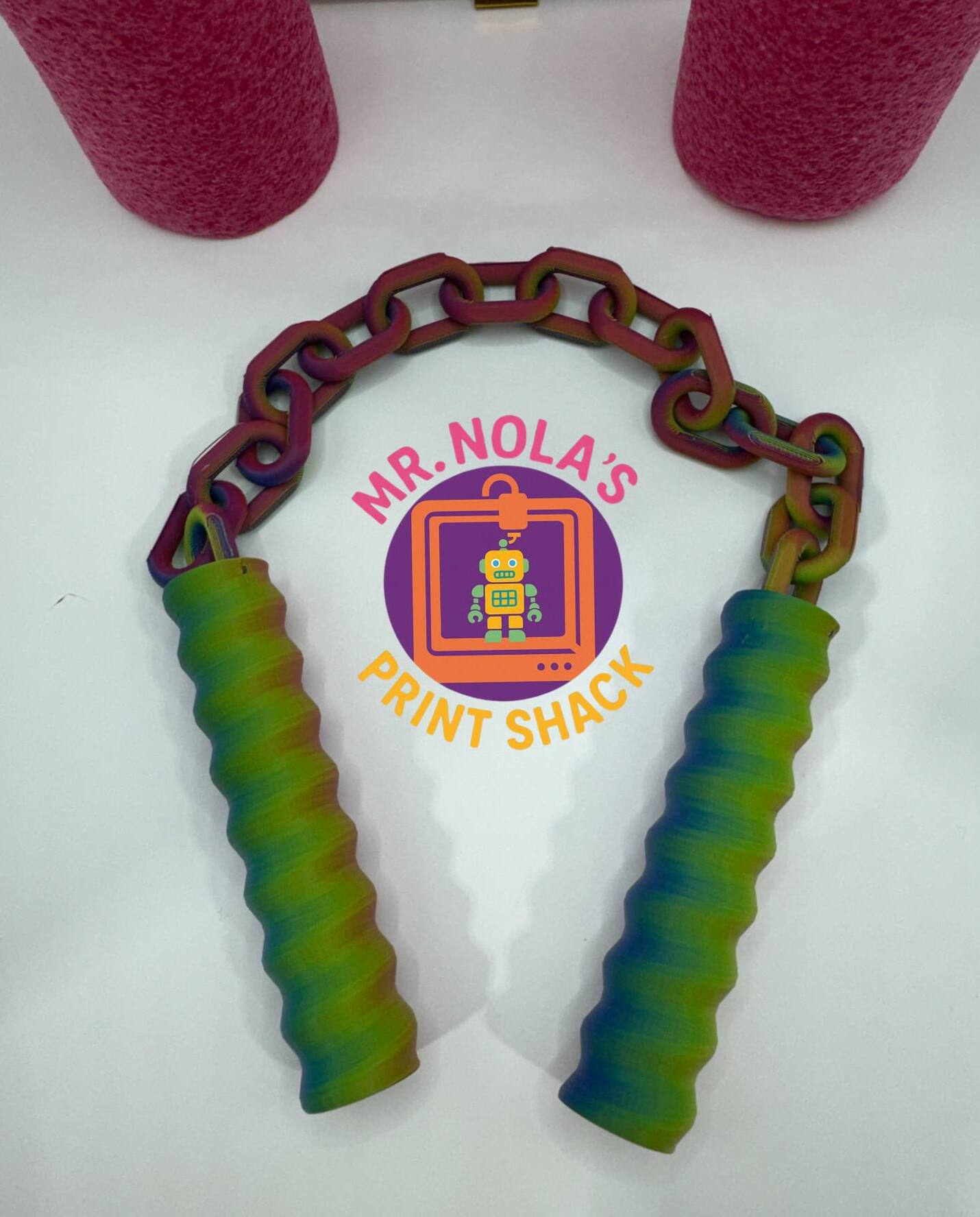 Print Shack  3D Printed Noodle-Nunchuck