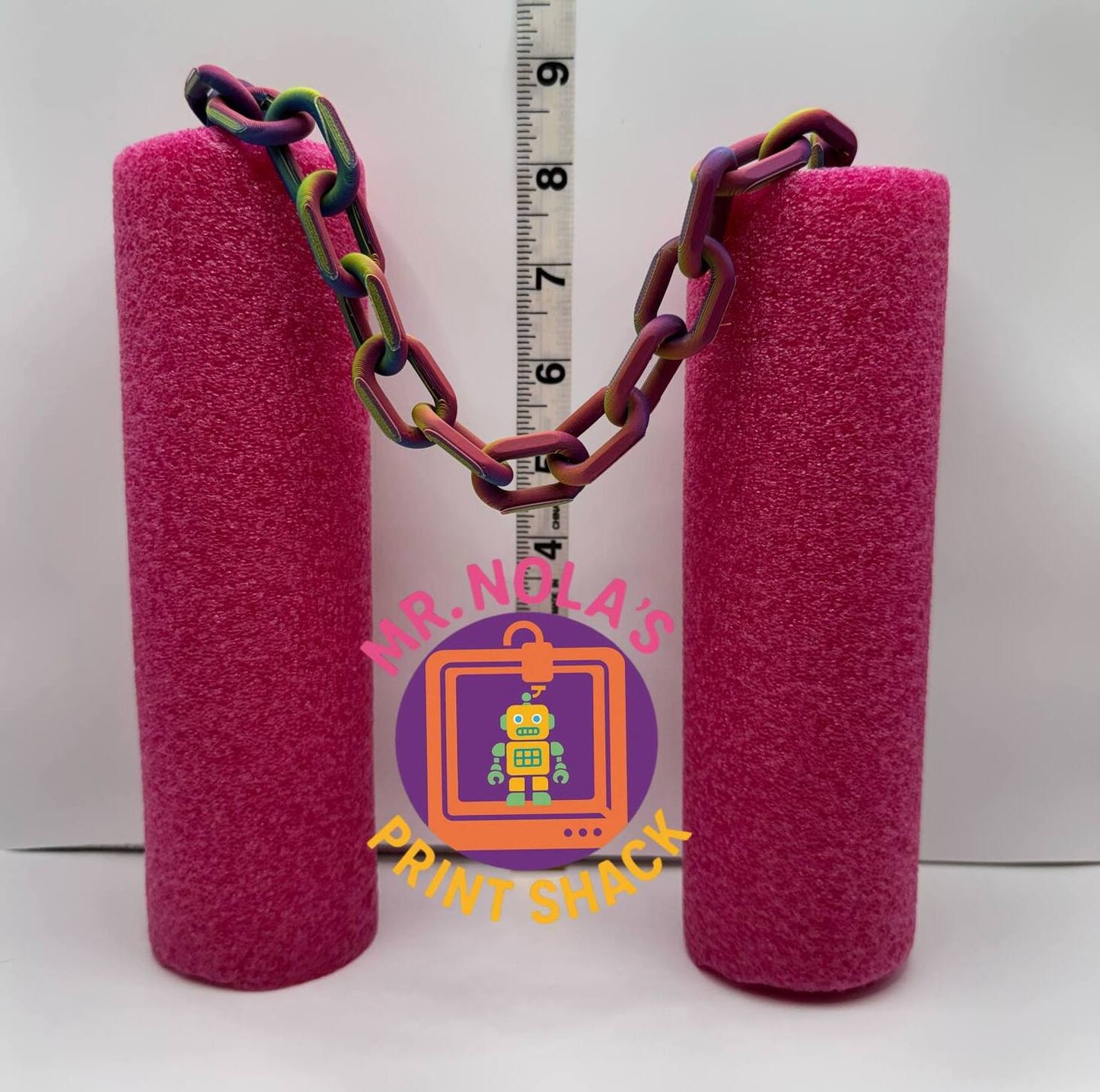Print Shack  3D Printed Noodle-Nunchuck