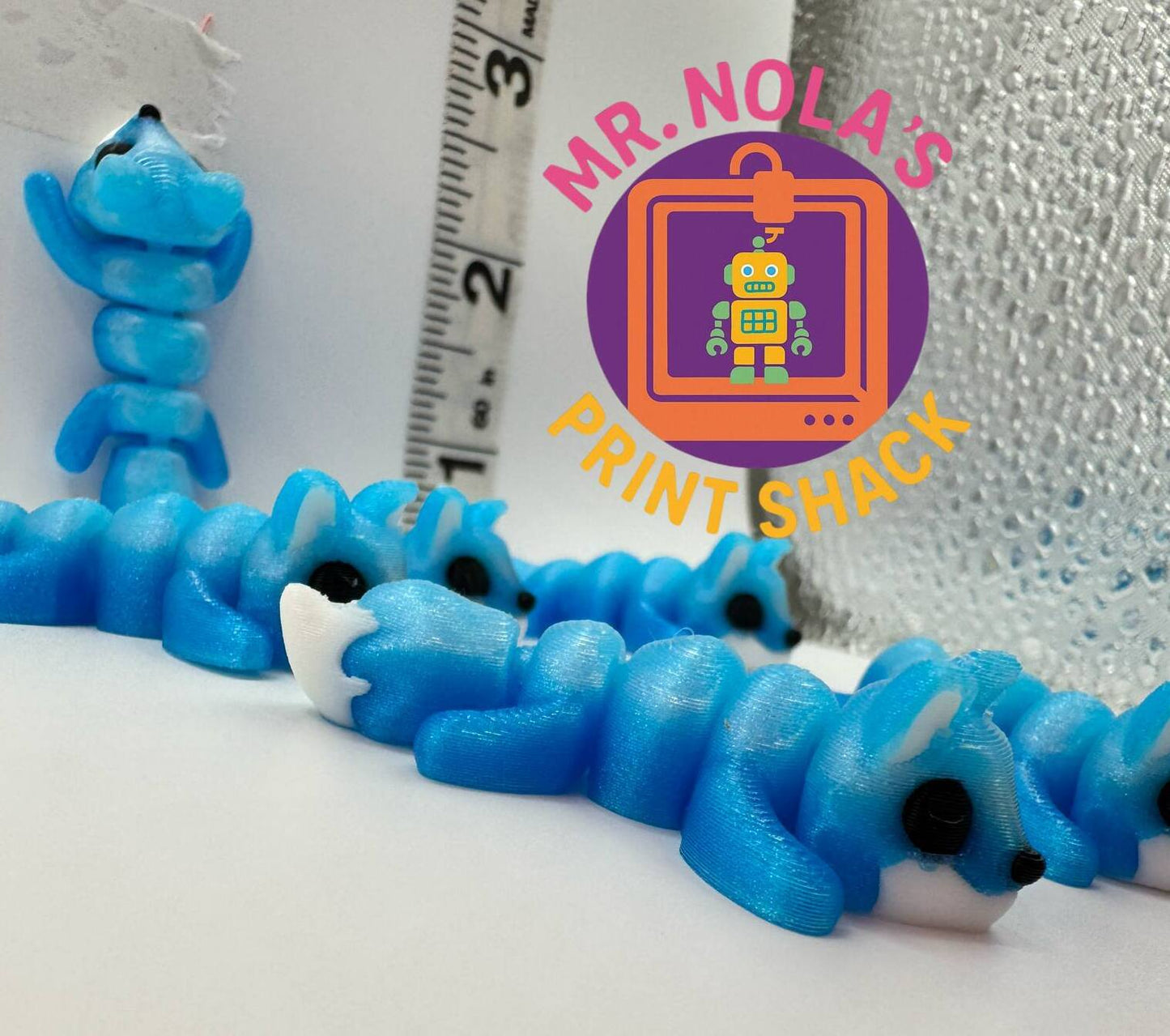 Print Shack  3D Printed Arthur the Arctic Fox