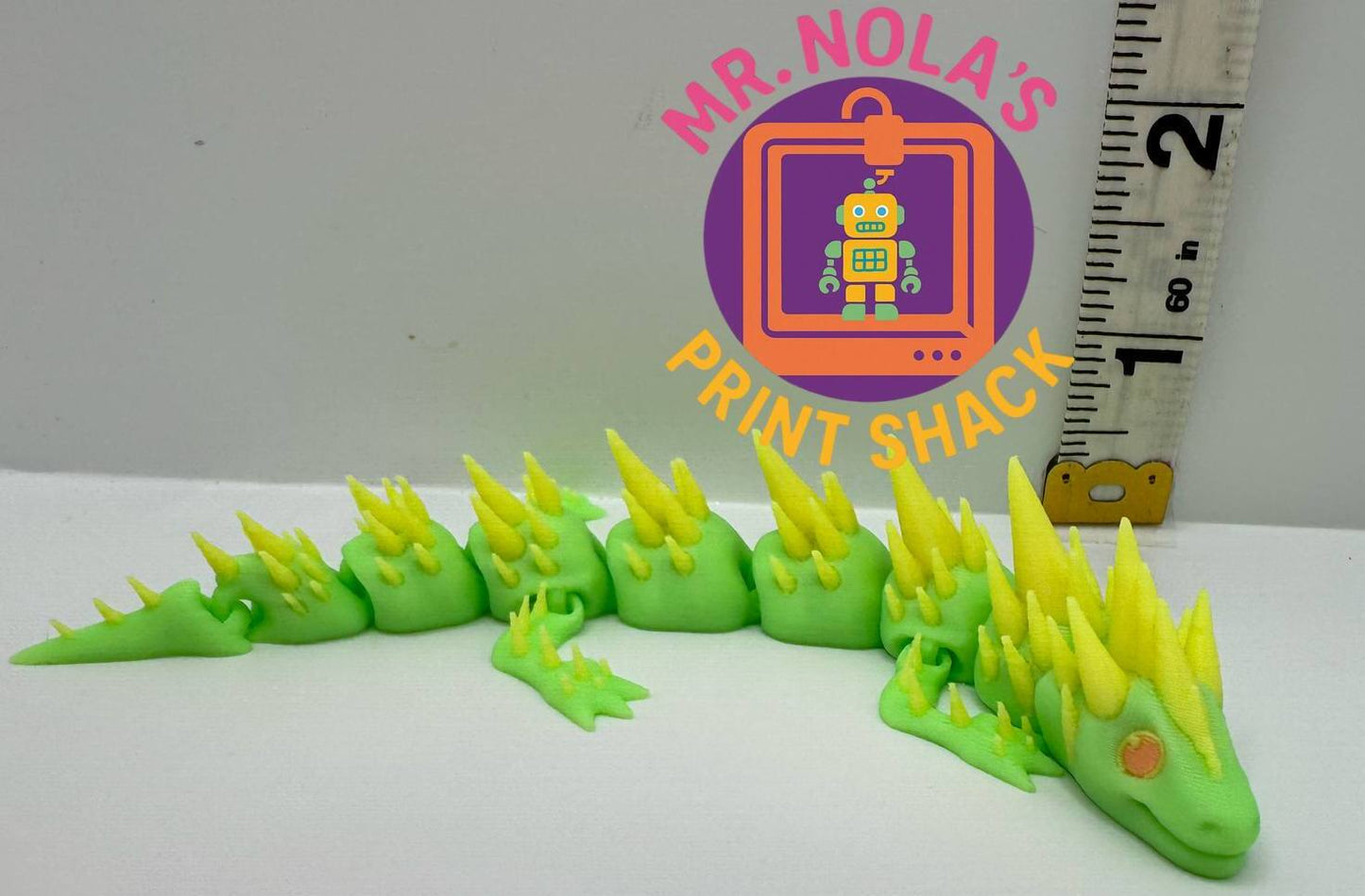 Print Shack  3D Printed Poindexter The Dragon