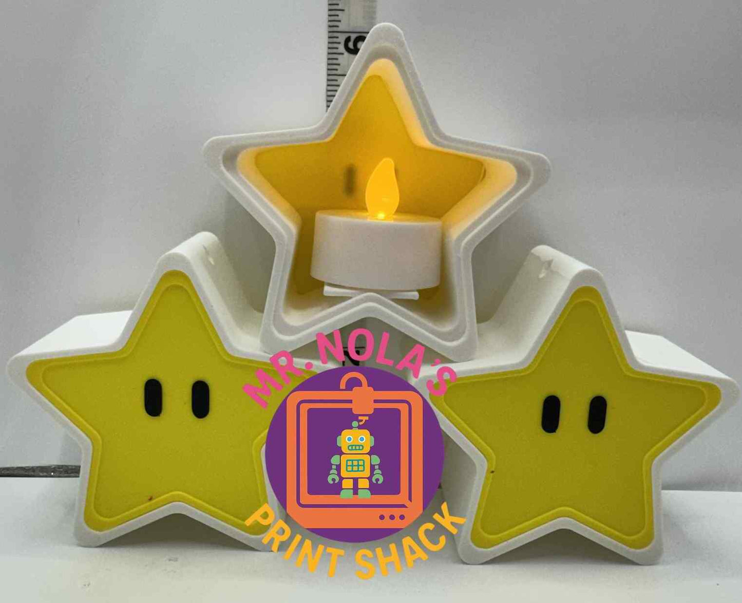 Print Shack  3D Printed Superstar Tealight Holder