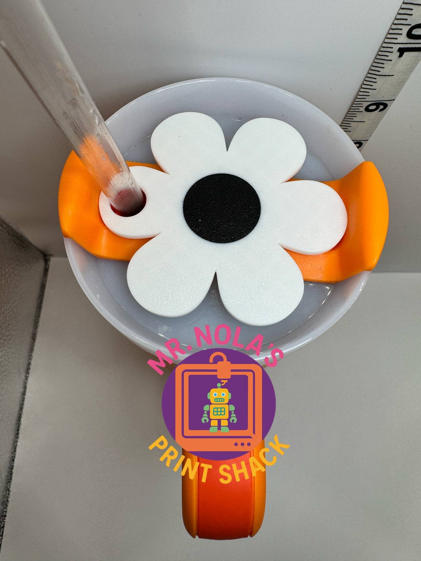 Print Shack  3D Printed Toxic Daisy Tumbler Plate
