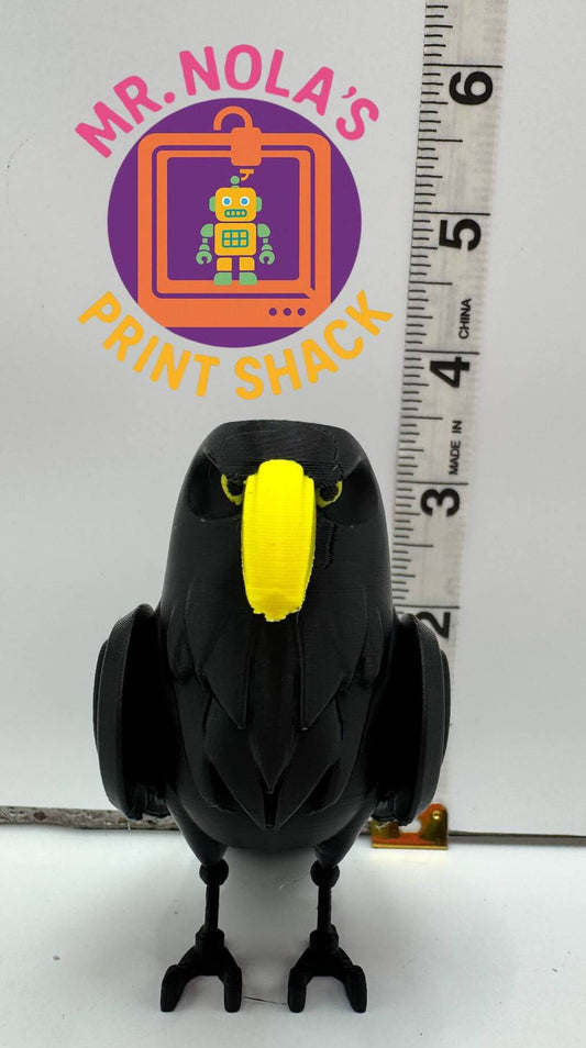 Print Shack  3D Printed Calvin The Catalyst Crow