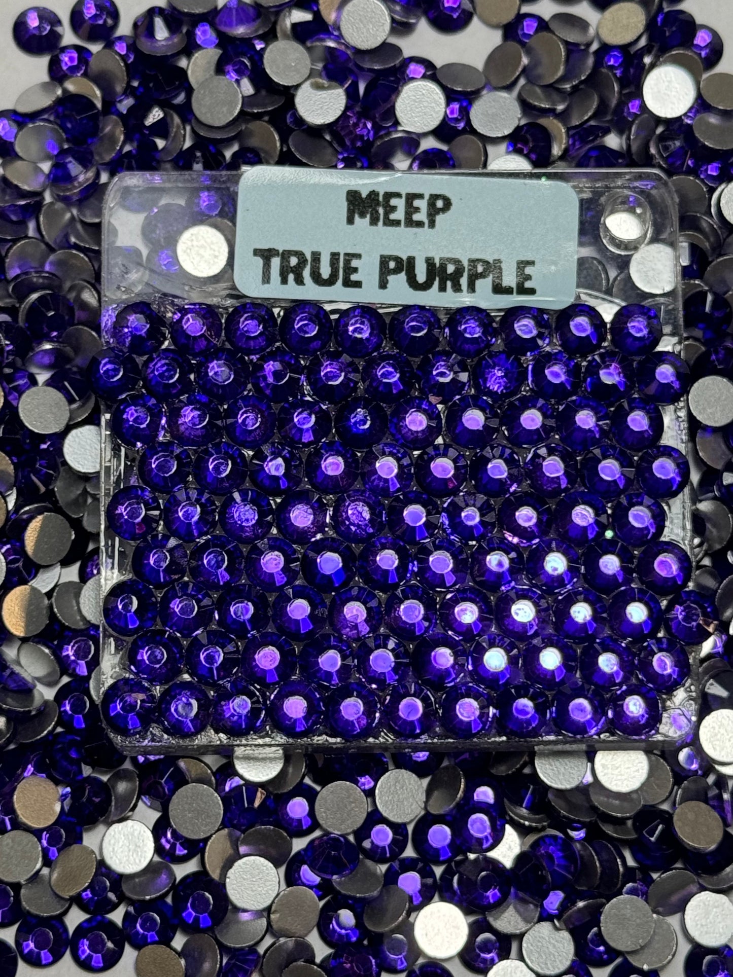 MNG Rocks Meep/ True Purple  Glass Rhinestone