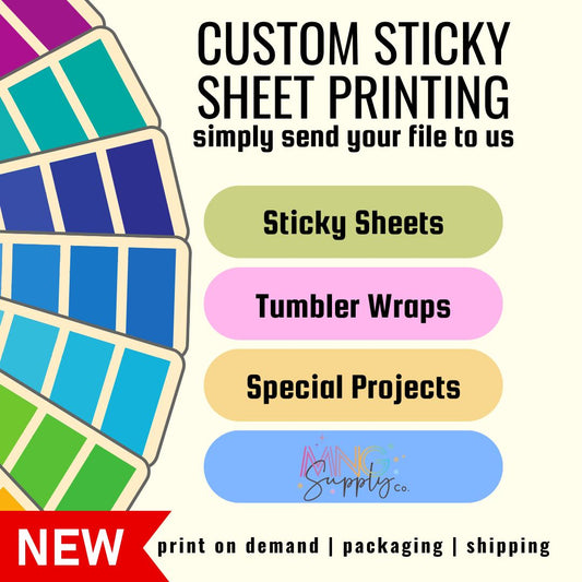 MNG Custom Printing Service Regular Sticky Sheet