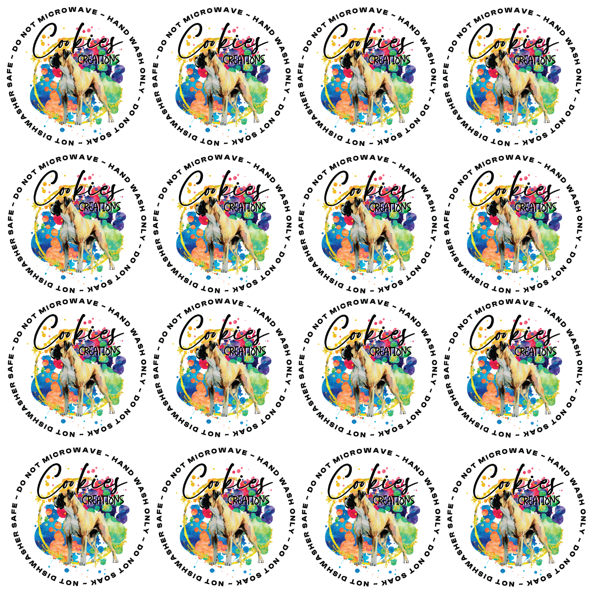 Custom UVDTF Tumbler Care Bottoms