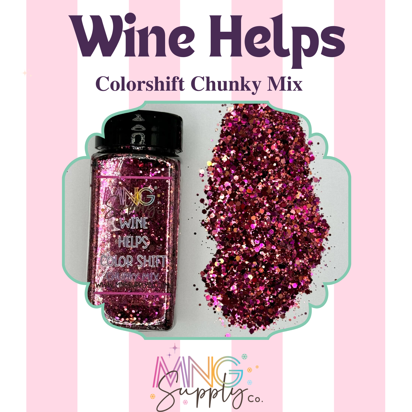 MNG Glitter Wine Helps