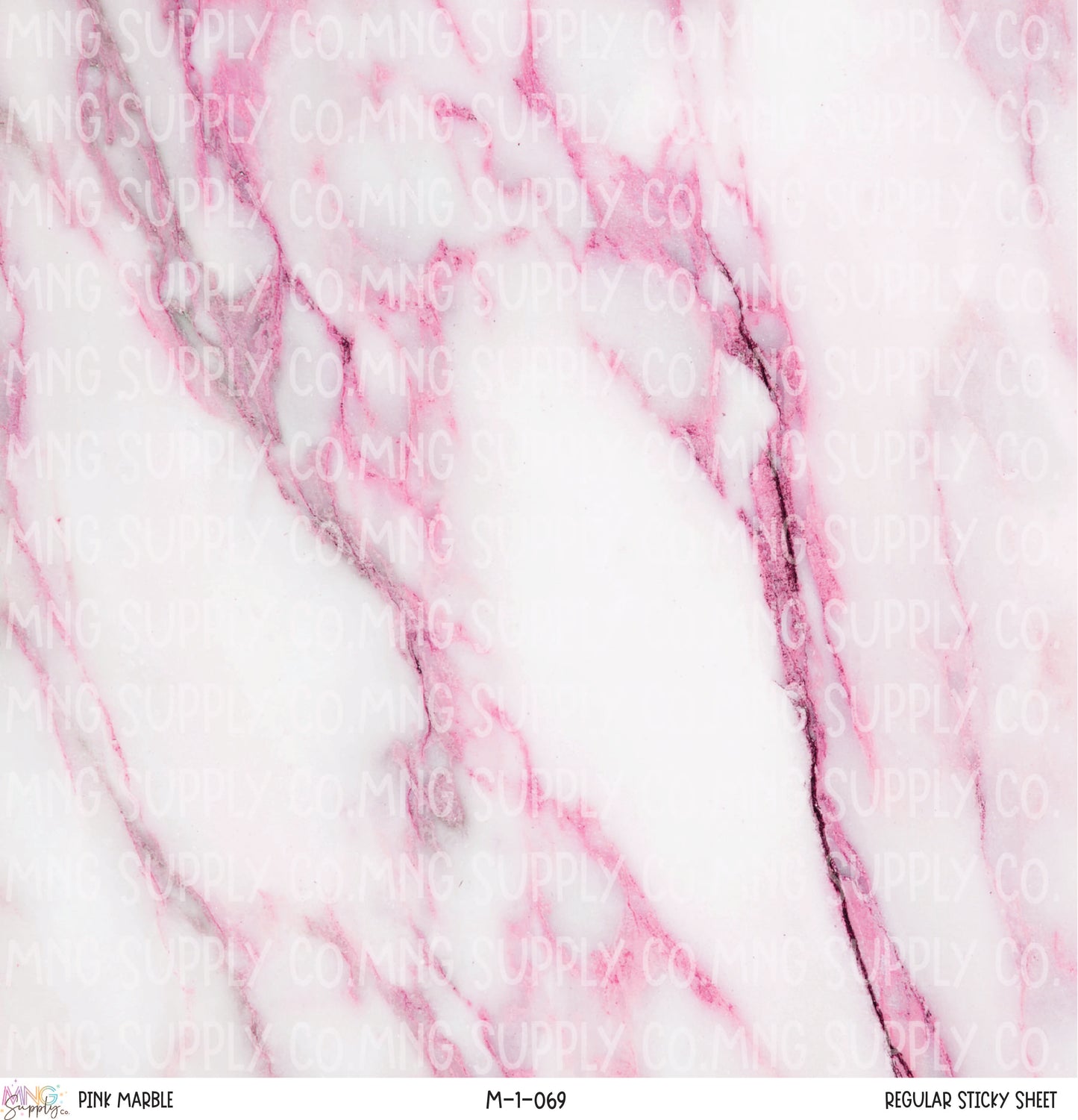 MNG Supply Sticky Sheet Pink Marble