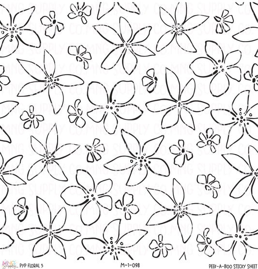 MNG Supply Sticky Sheet PYP Floral 3