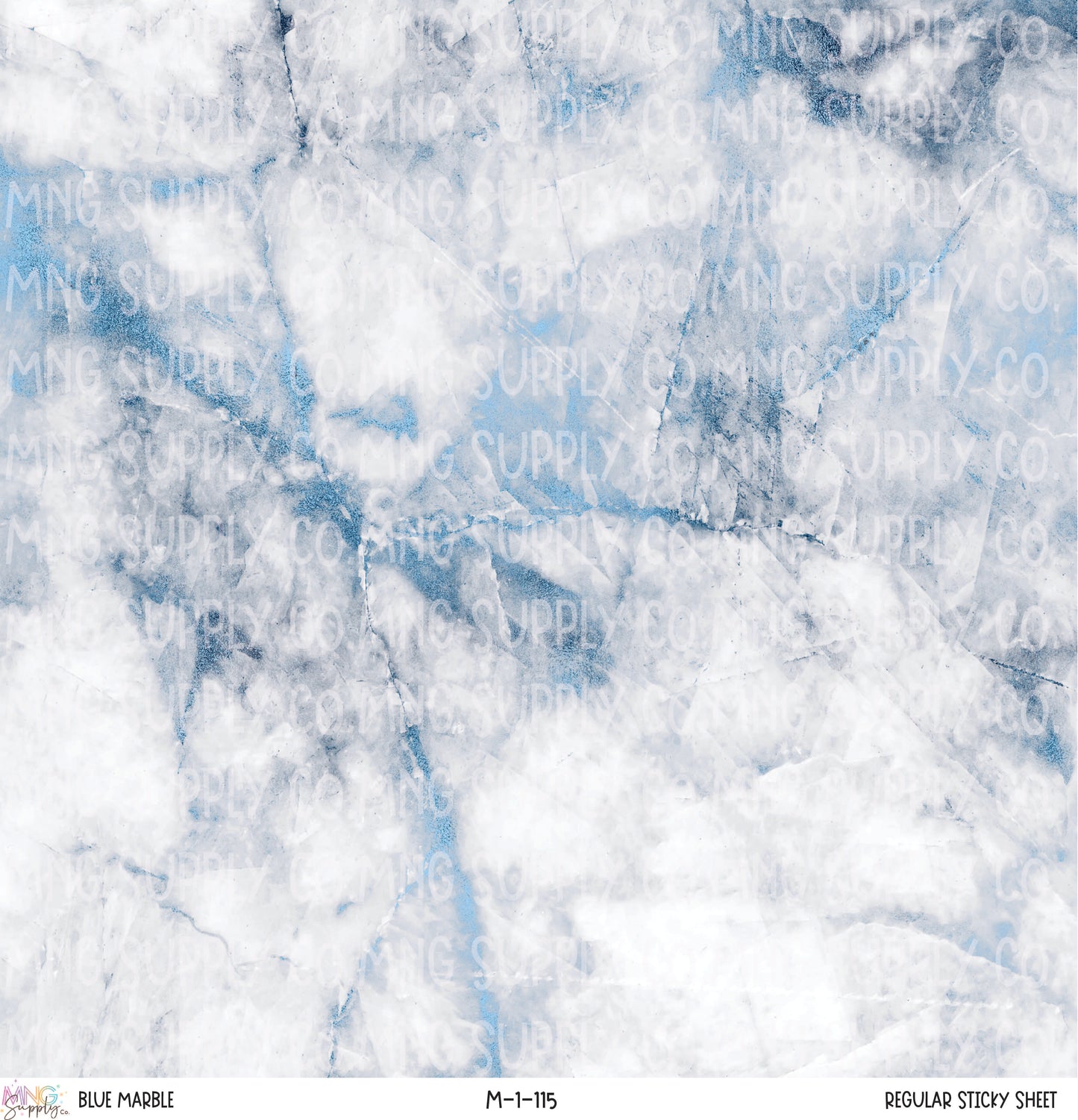 MNG Supply Sticky Sheet Blue Marble