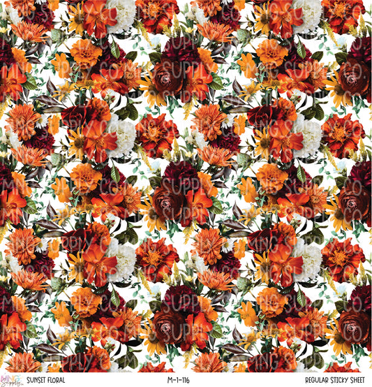 MNG Supply Sticky Sheet Sunset Floral