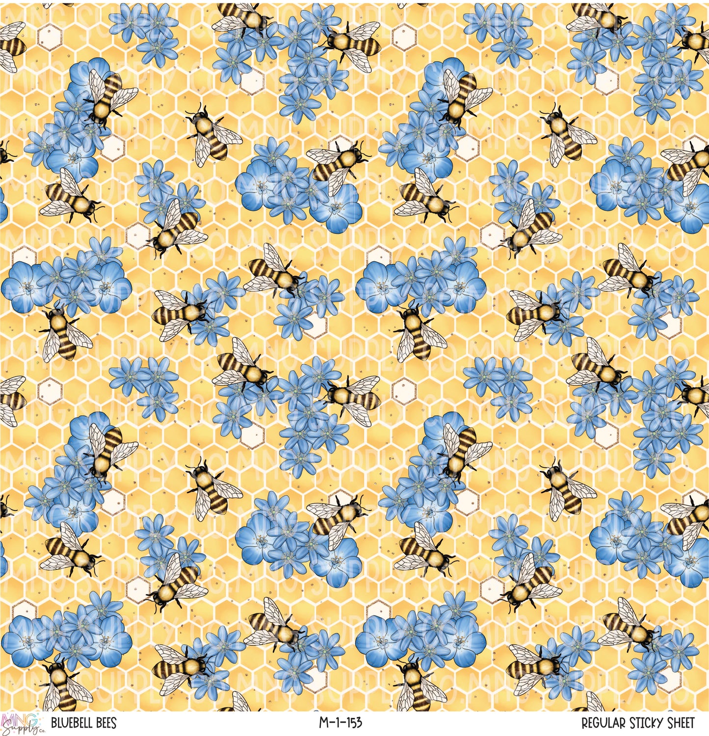 MNG Supply Sticky Sheet Bluebell Bees